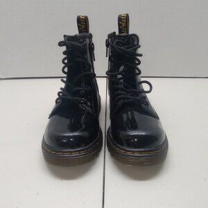 Kids Dr. Martens Black Patent Boots – AirWair Sole Size 11 kids